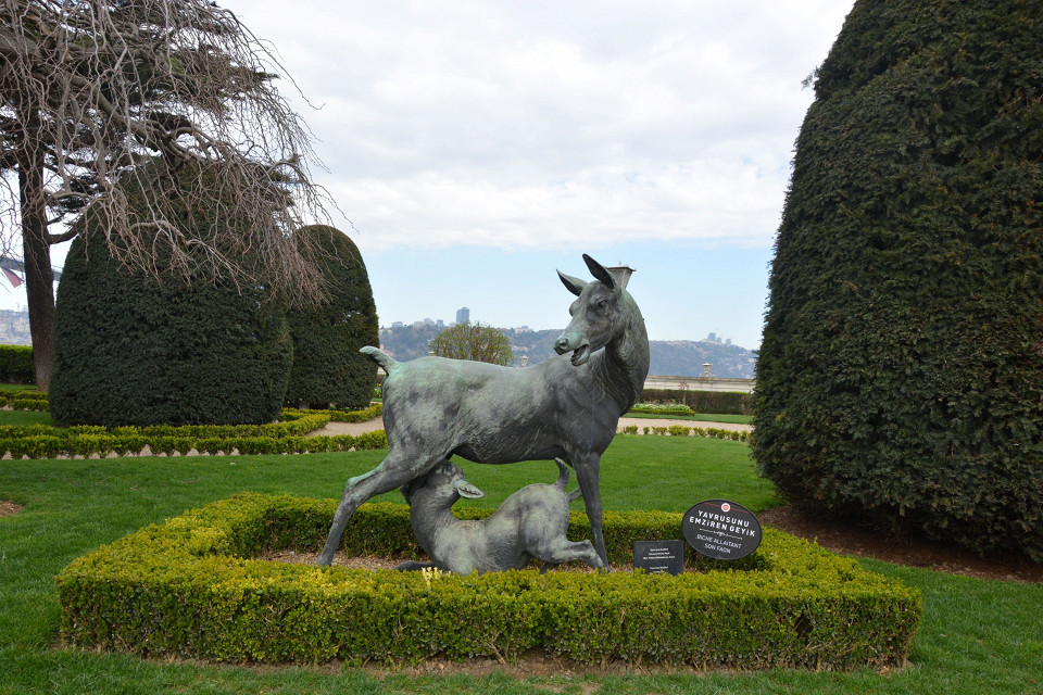 Парк дворца Бейлербей в Стамбуле