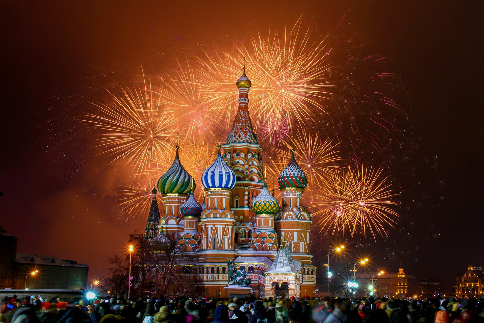 Салют в Москве, Красная Площаль