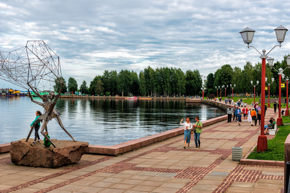 Онежская набережная, Петрозаводск, Карелия