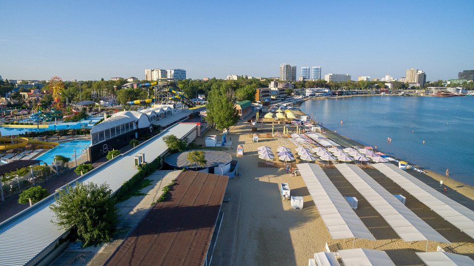 Вид с воздуха на курорт Анапа