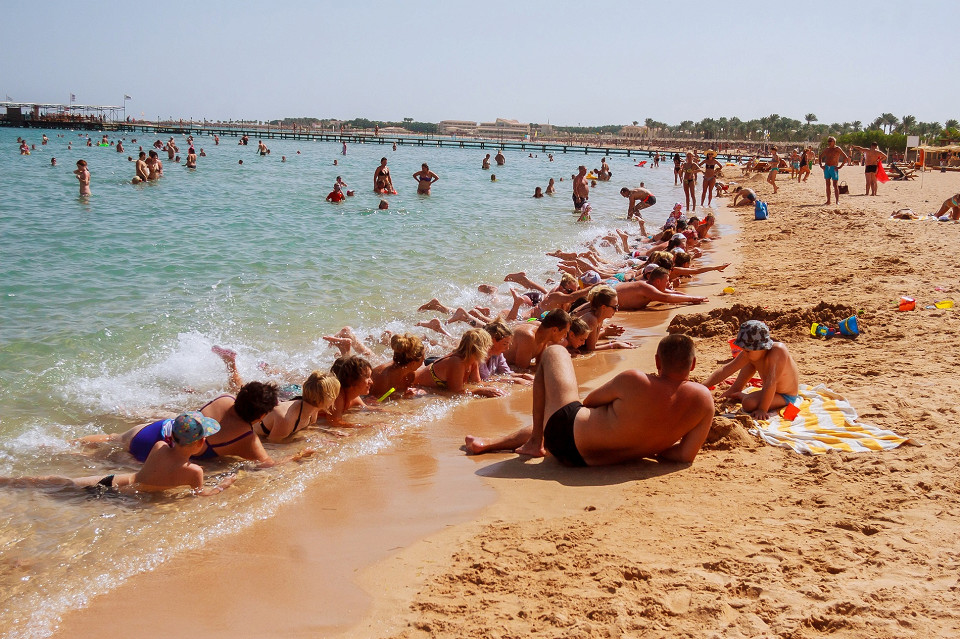 Аквааэробика в море, Хургада, Египет
