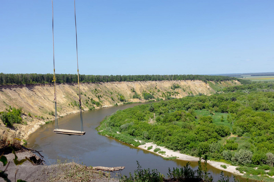 Урочище Кривоборье качели