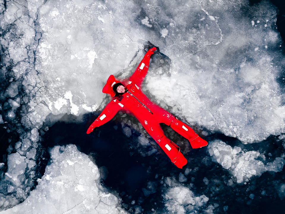 Опасный айс-флоатинг на Байкале 1