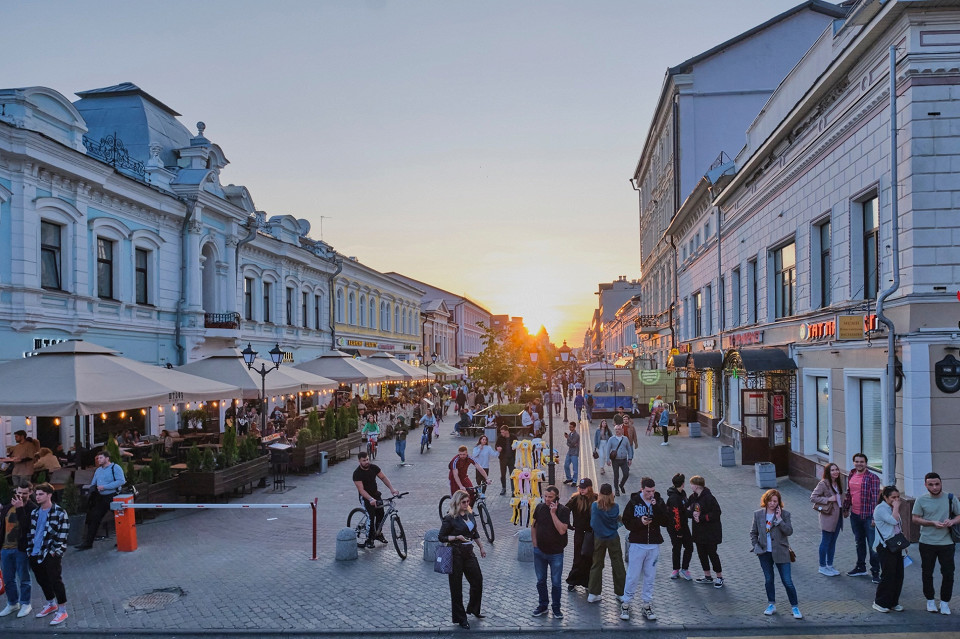 Улица Баумана в Казани