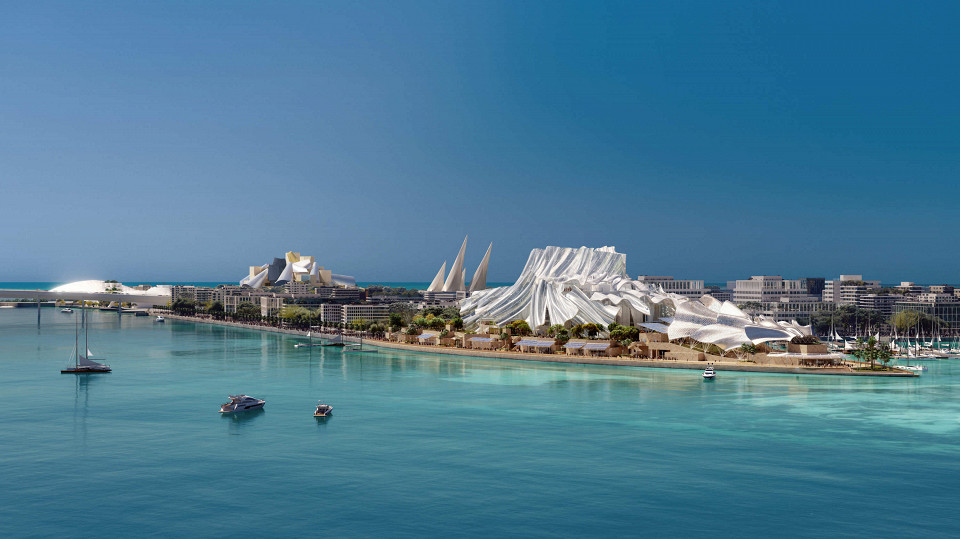 Культурный центр Dar al Funoon Abu Dhabi в Абу-Даби, рендер