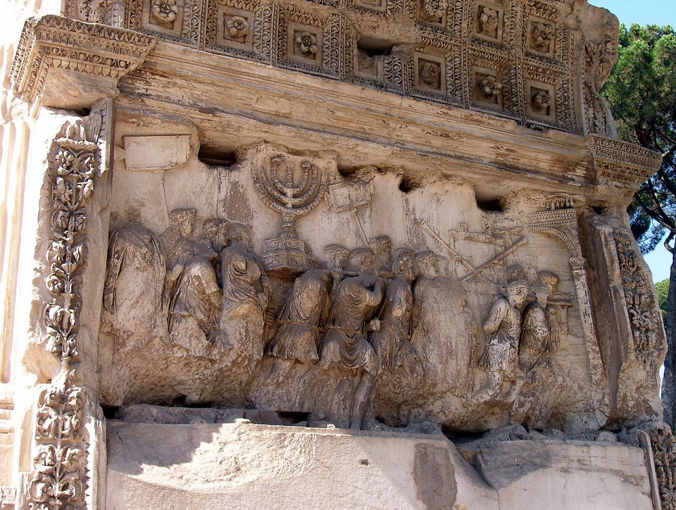 Арка Тита, барельеф