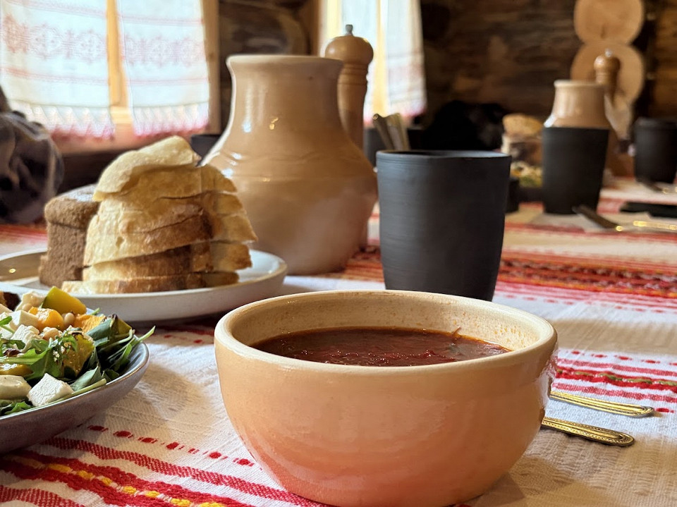 Борщ, русская кухня, еда