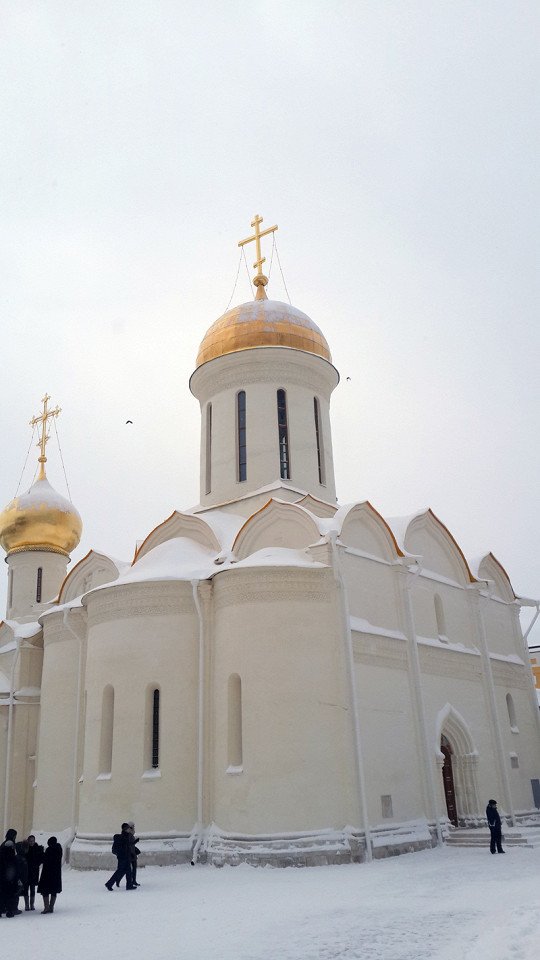 Троицкий собор зимой, Сергиев Посад