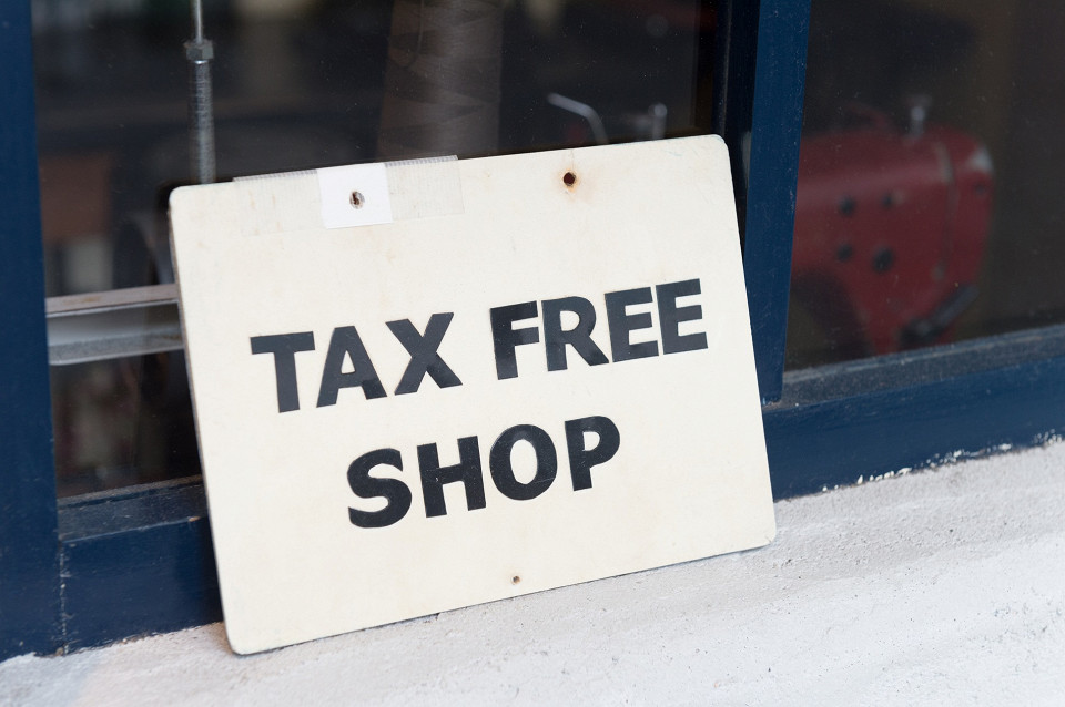 Знак tax free shop