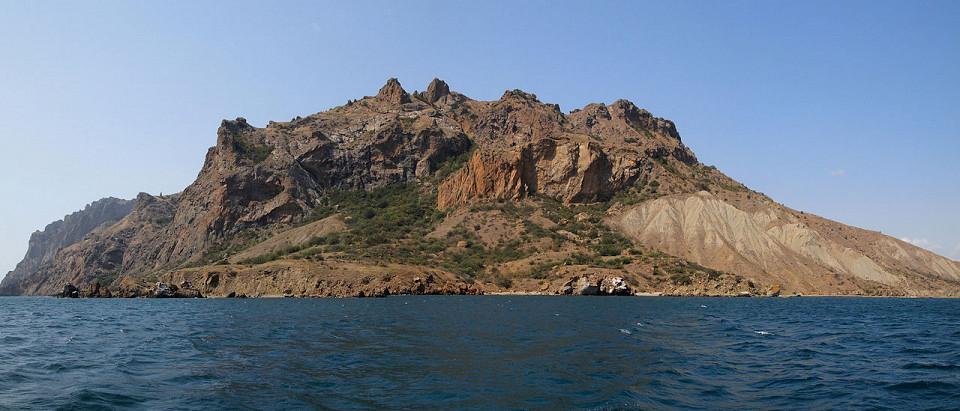 Карадагский заповедник, вид с моря