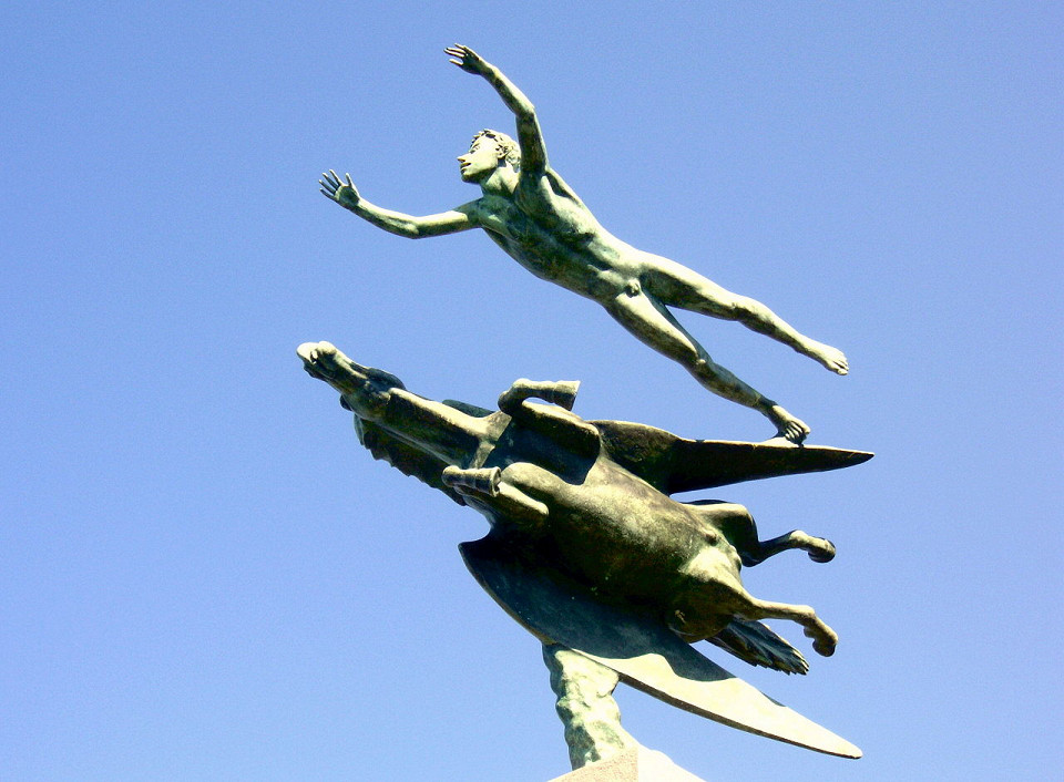 Миллесгорден, Человек и пегас