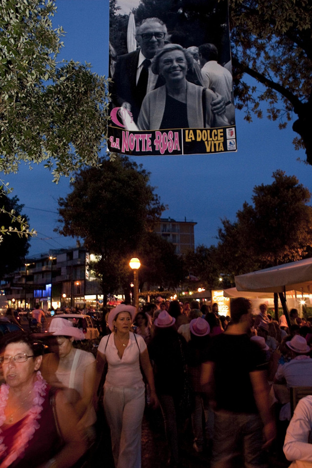 Notte Rosa в 2010 году, Римини, Италия