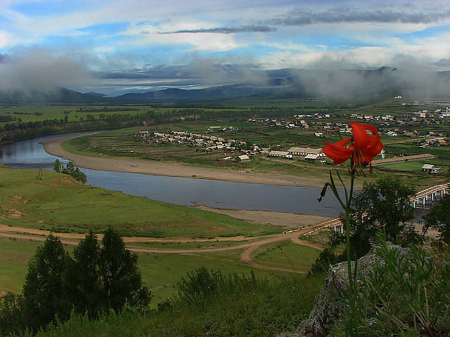Село Михайловка в Бурятии, Сибирь