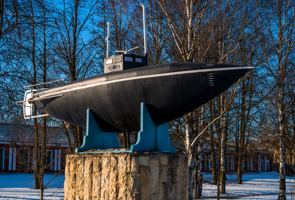 Памятник-макет первой русской субмарины, Гатчина, Россия