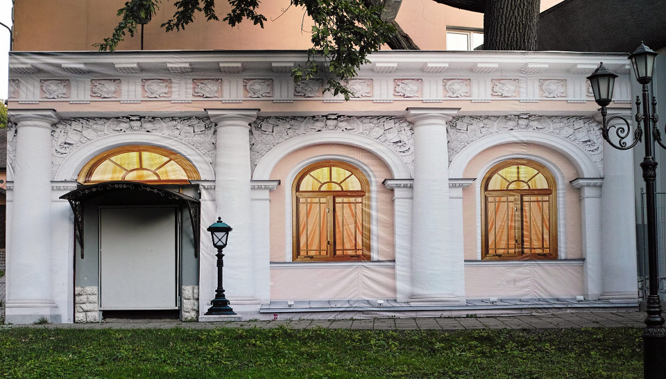 Реставрационные работы, Екатерининский парк в Москве