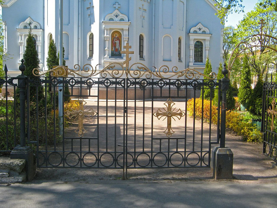 Кронштадт, ограда Владимирского собора