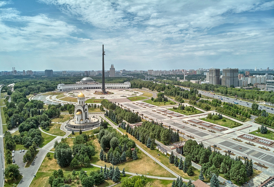 Памятник Победы. Парк Победы на Поклонной горе