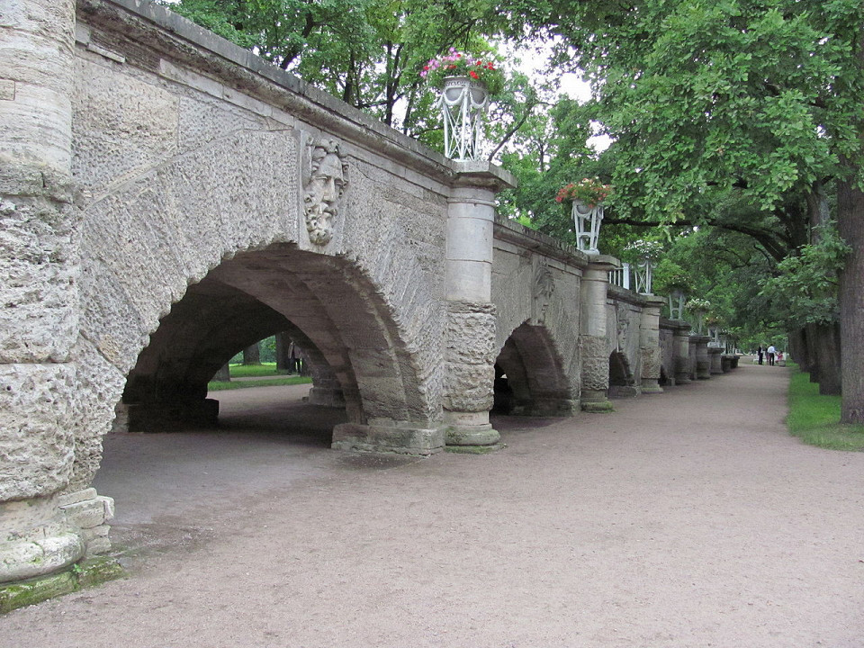Камеронова галерея, висячий сад с пандусом