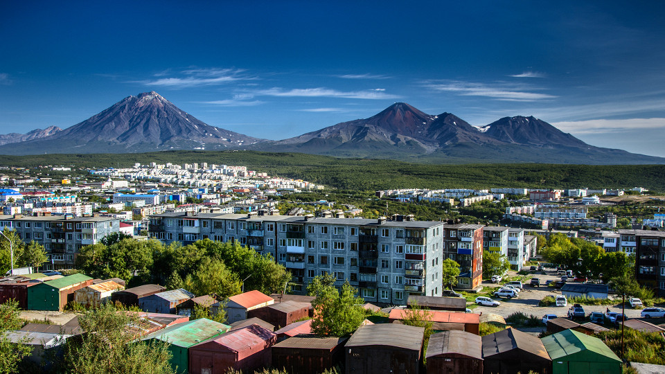 Вид на Вулкан Авачинский