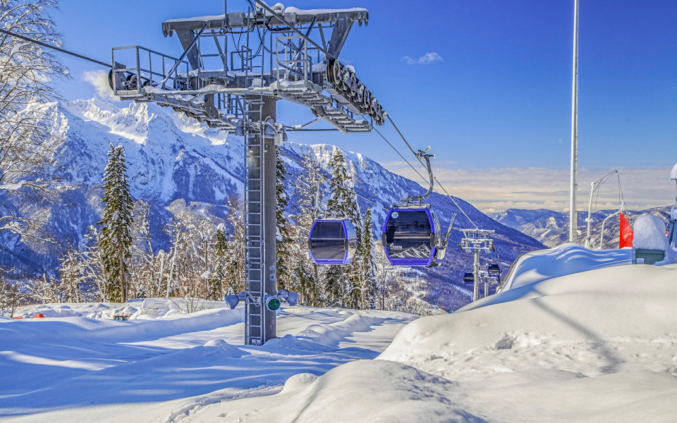 Красная Поляна, подъемник, горные лыжи