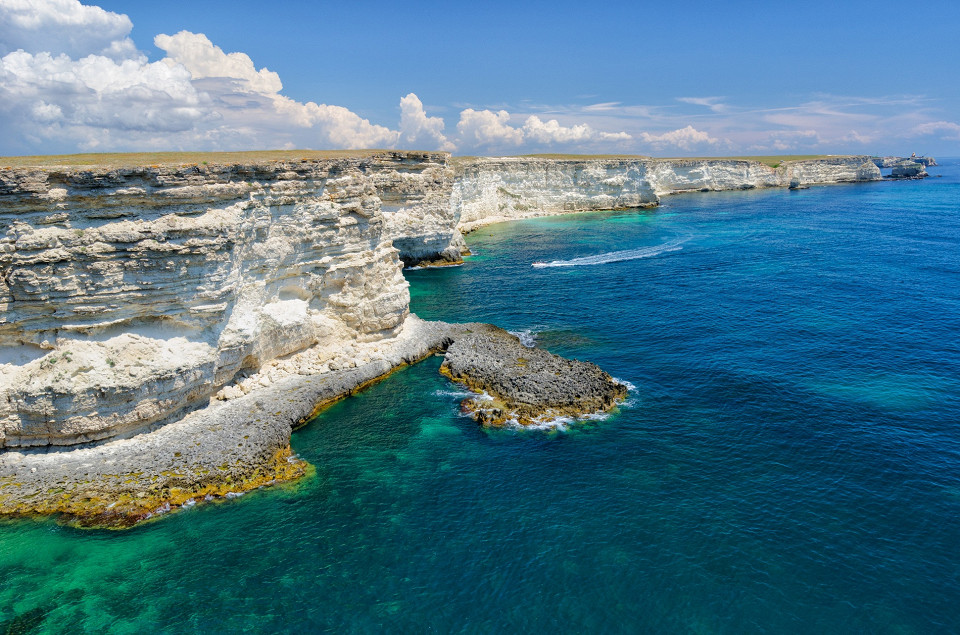 Мыс Тарханкут, Черное море, Крым