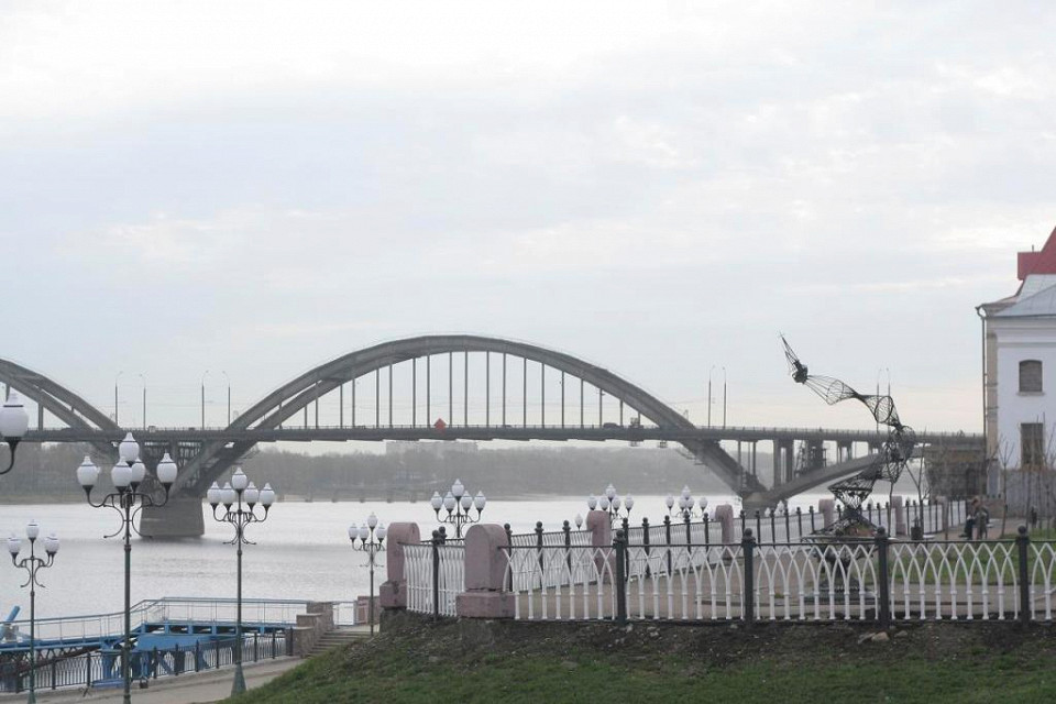 Мост через Волгу в Рыбинске