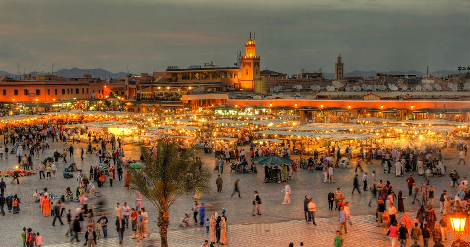 Площадь Jemaa-El-Fna, Марракеш