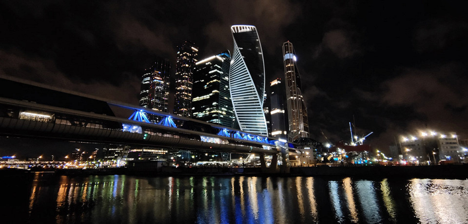 Москва-Сити ночью