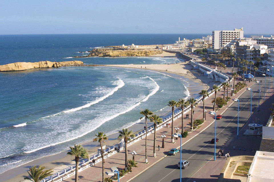 Пляж Al Quarrayyah в Монастире, Тунис