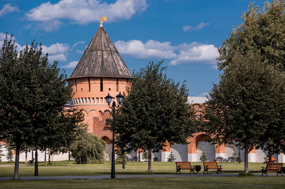 Территория кремля в Туле