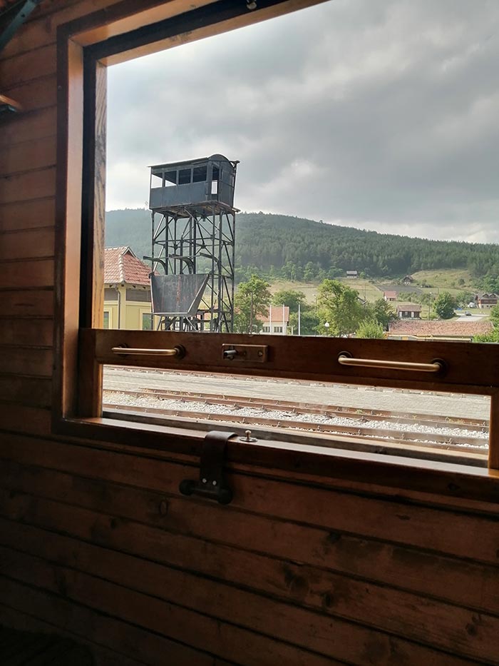 Узкоколейная дорога «Шагранская Восьмерка», вид из вагона