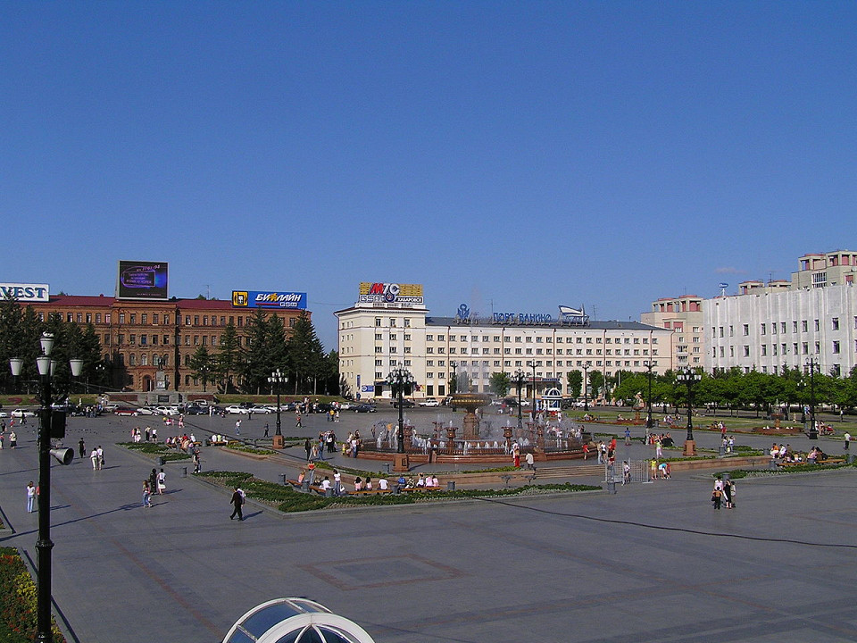 Площадь имени Ленина в Хабаровске