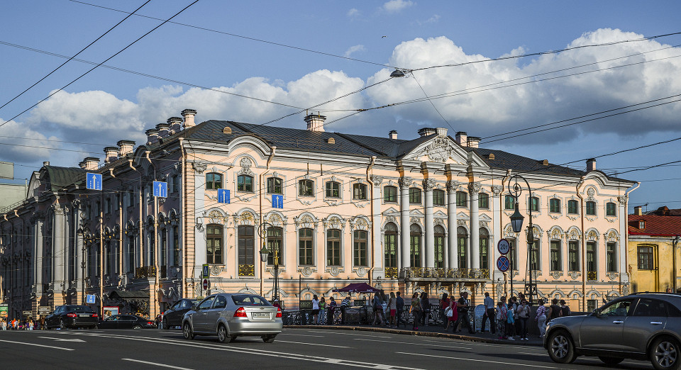 Вид на Строгановский дворец, Санкт-Петербург