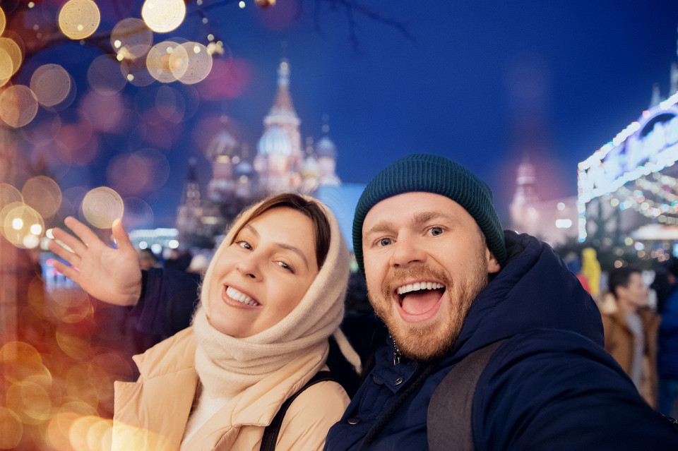 Зимние каникулы в Москве, Красная площадь