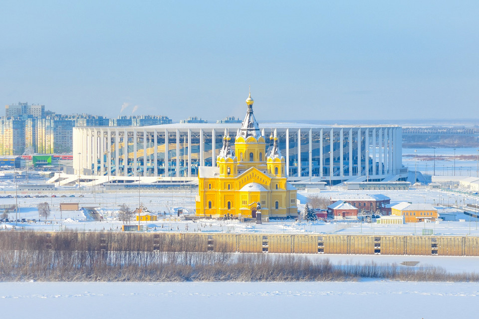 Нижний Новгород в зимний день