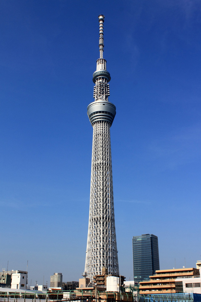 Вид на башню Tokyo Skytree