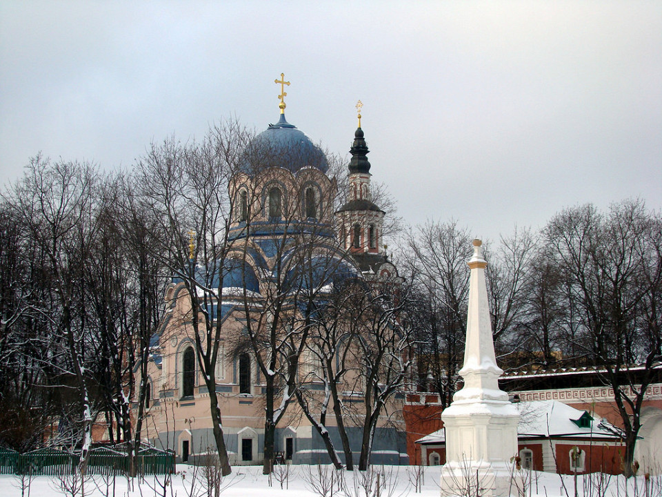 Донской монастырь зимой, Москва