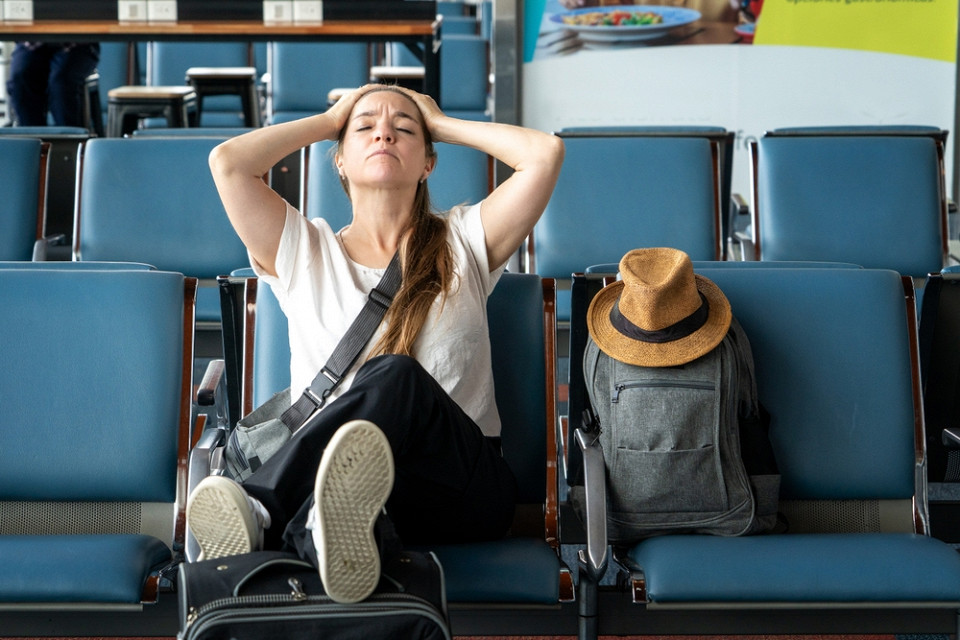 Задержка рейса в аэропорту