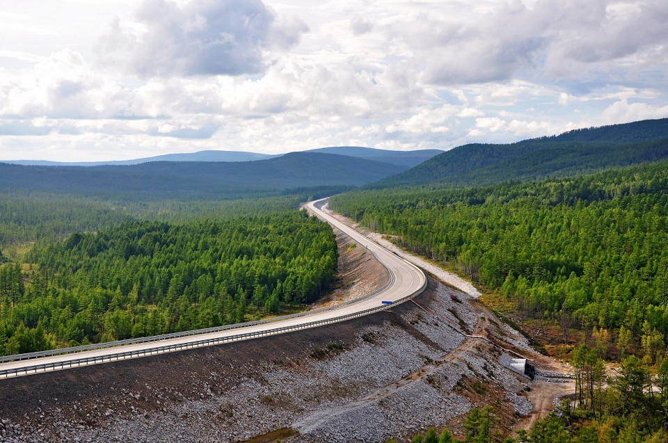 Трасса в Амурской области