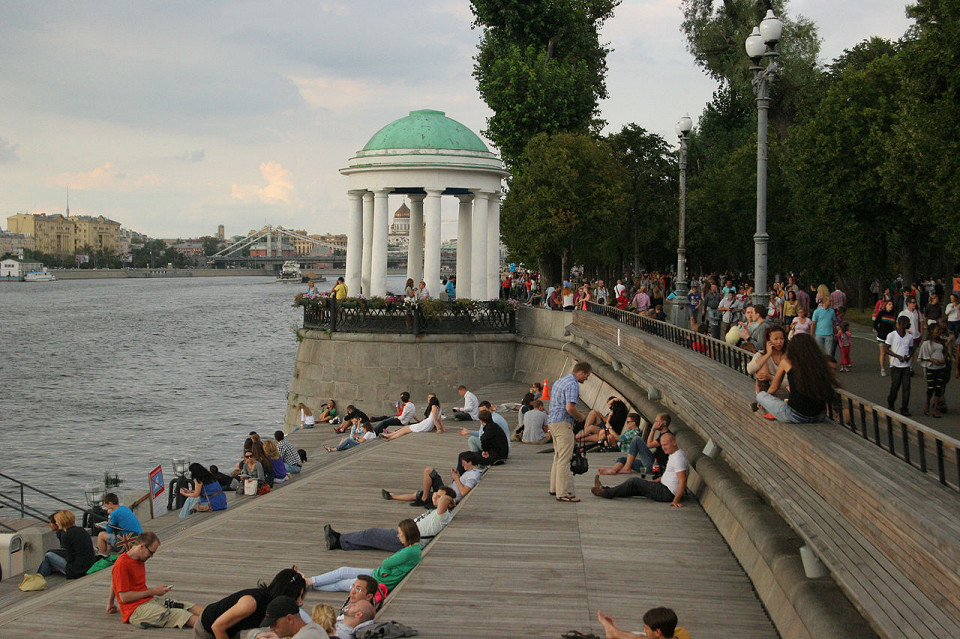 Парк Горького в Москве, набережная