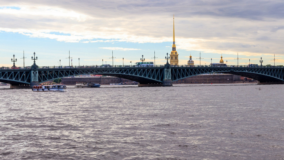 Троицкий мост, Санкт-Петербург, Россия