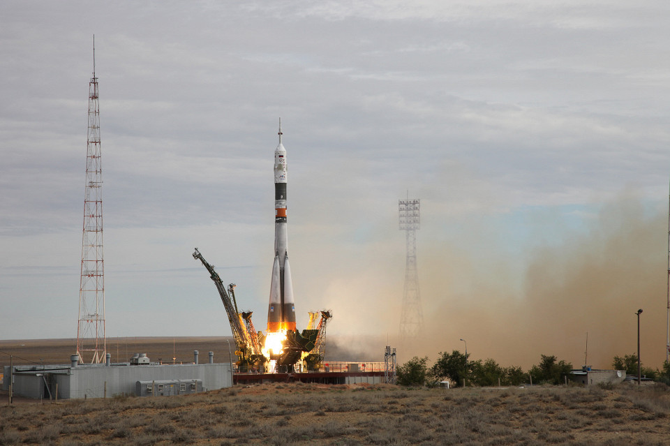 Запуск ракеты с космодрома Байконур, Байконур