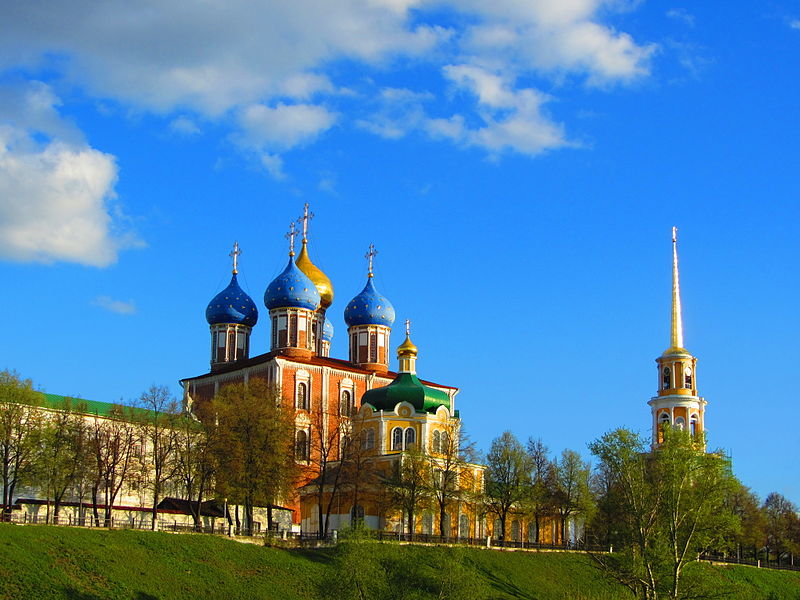 Вид на Рязанский Кремль