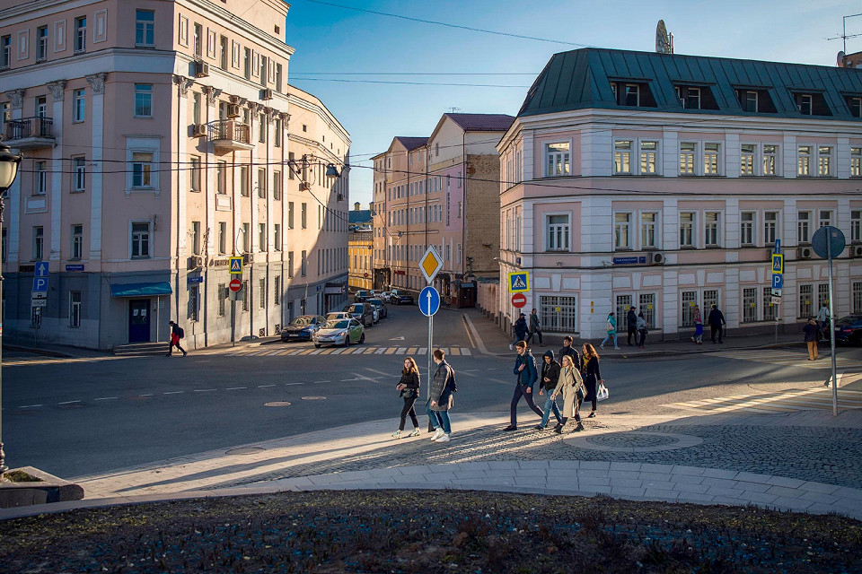Район Хитровки в Москве