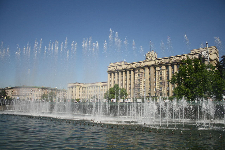 Фонтанный комплекс на Московской площади, Санкт-Петербург