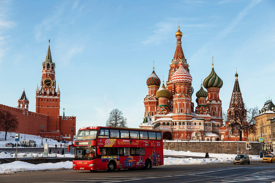 Кремль, Собор Василия Блаженого, зима