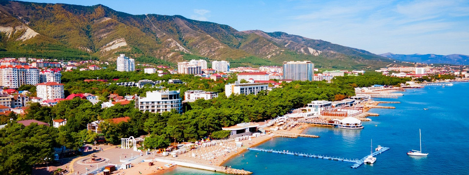 Геленджик, вид, море, горы