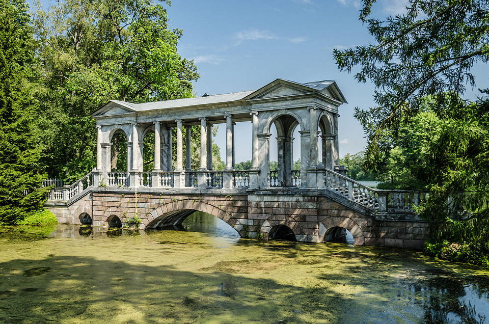 Екатерининский парк в Пушкине, Мраморный мост