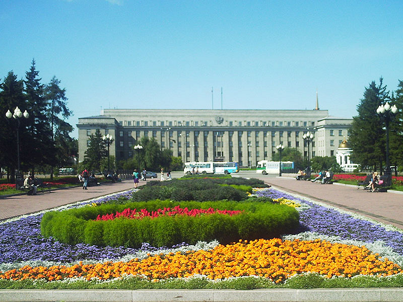 Сквер имени Кирова в Иркутске