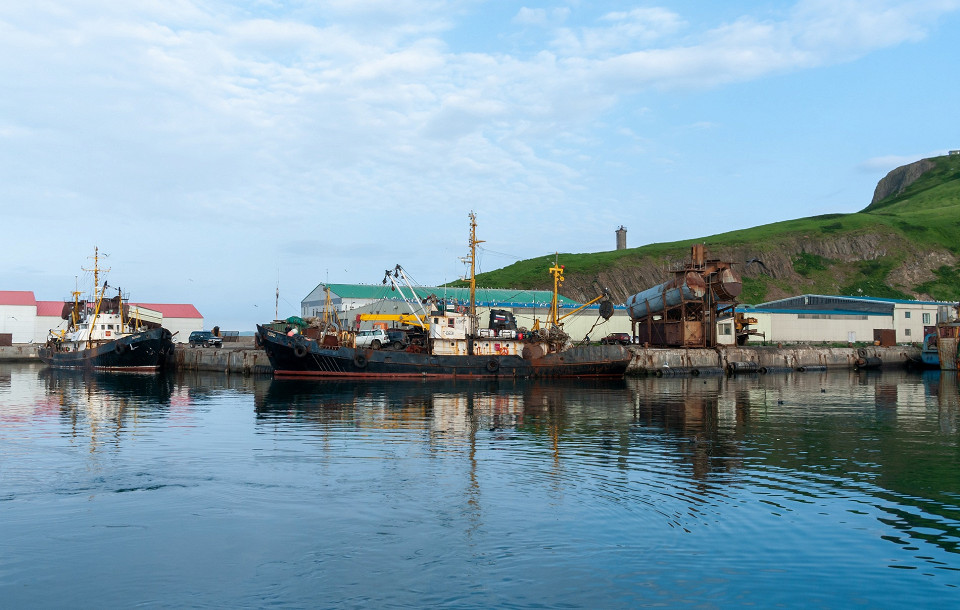 Морской порт в Северо-Курильске, Парамушир